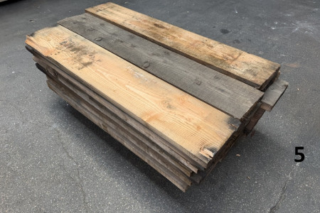 Aanbieding per pallet. Oud houten planken uit de havens!
